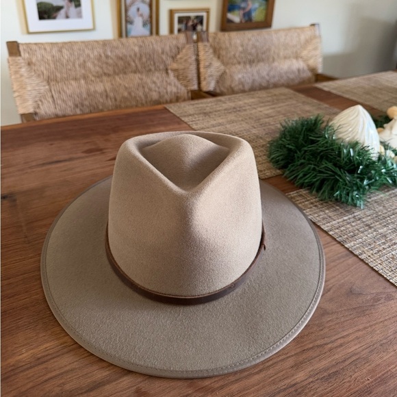 NWT WILL + BEAR Calloway Fawn Felt Fedora Hat M main image 9